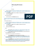 Create A Table (MDB) Using MS-Access