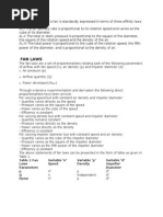 Fan Laws: Table 1 Fan Laws Parameters Variable ‘n' Speed Variable ‘ρ' Density Variable ‘d' Impeller Diameter p Q Ppow