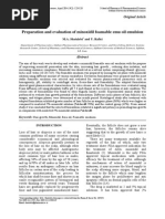 Preparation and Evaluation of Minoxidil Foamable Emu Oil Emulsion