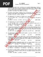 Physics Waves MCQ