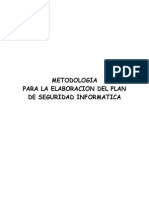 Metodologia para La Elaboracion Del Plan de Seguridad Informatica PDF