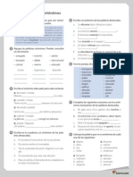 Taller Sobre Sinónimos y Antónimos