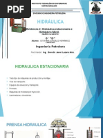 Hidráulica: Evidencia 2: Hidráulica Estacionaria e Hidráulica Móvil