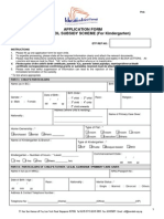 Application Form - Kindergarten - Revised - 9jul09