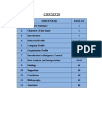 A Project Report On Budgetary Control at Ranna Sugars