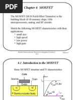 Ch. 6 Lecture Slides For Chenming Hu Book: Modern Semiconductor Devices For ICs