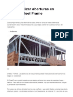 Cómo Realizar Aberturas en Paneles Steel Frame