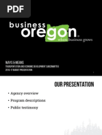 Business Oregon - 2015-17 Budget Presentation