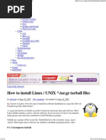 How To Install Linux - UNIX - .Tar - GZ Tarball Files