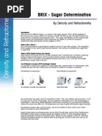 BRIX Sugar Determination