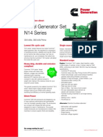 Diesel Generator Set N14 Series: Specification Sheet