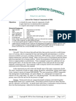 Return To Lab Menu: Analysis of The Chemical Components of Milk Objectives