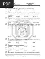 GujCET Physics 2010