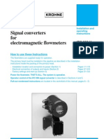 Signal Converters For Electromagnetic Flowmeters