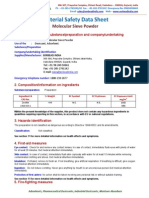 Molecular Sieve Powder MSDS