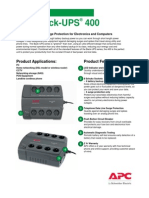 APC Back-UPS 400: Product Features: Product Applications