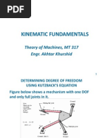 Kinematic Fundamentals: Theory of Machines, MT 317 Engr. Akhtar Khurshid