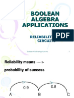  Boolean Algebra Applications (Reliability of Circuits)