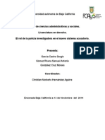 El Rol de La Policía Investigadora en El Nuevo Sistema Acusatorio (Autoguardado)