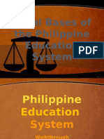 Legal Bases of The Philippine Education