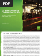 2014 Q3 Call Slides FINAL PDF