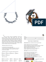 Gêneros Textuais e Variedades Textuais - Caderno de Exercícios