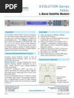 Paradise Datacom PD55 Evolution L-Band Satellite Modem Data Sheet 205084 RevL