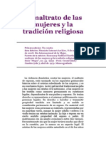 El Maltrato de Las Mujeres y La Tradición Religiosa