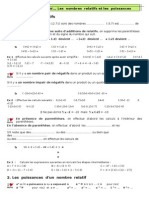 Relatifs Puissances 3eme Jeu Set Et Maths