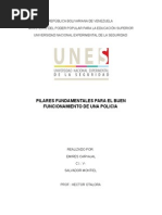 Trabajo Pilares Fundamentales para El Buen Funcionamiento de Una Policia