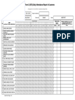 School Form 2 (SF2) Daily Attendance Report of Learners