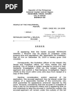 Regional Trial Court Branch 60: "Violation of R.A. 8353 Art. 266-A Par. 2 in Relation To Art. 266-B Par. 10"