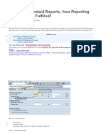 SAP FICO Standard Reports