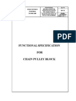 Functional Specification FOR Chain Pulley Block