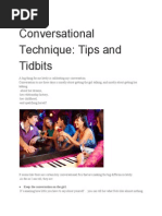 Conversation Tidbits