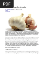 15 Health Benefits of Garlic