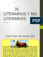 Textos Literarios y No Literarios