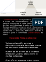 Galtung - Tipos de Violencia