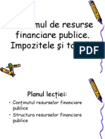 Tema 3. Sistemul de Resurse Financiare Publice. Impozite Si Taxe