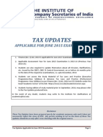 Tax Updates For June 2015 Examination - 20!03!15