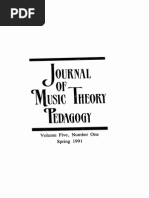 Journal of Music Theory Pedagogy