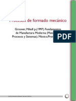 Proceso de Formado Mecanico