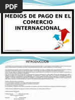 Medios de Pago Comercio Internacional