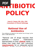 Antibiotic Policy