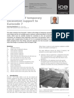 The Design of Temporary Excavation Support To EC7