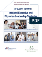 Patient Safety Initiative Hospital Executive and Physician Leadership Strategies