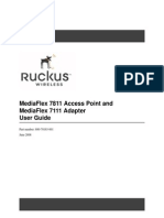 Ruckus Wireless MediaFlex 7811 Access Point and MediaFlex 7111 Adapter User Guide