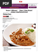 Chicken Curry: Recipes (../allrecipes) Videos (../video - Recipes) Articles (../Food-Related-Articles)