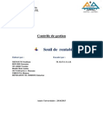 Seuil de Rentabilité PDF