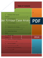 Underarmour Case Analysis